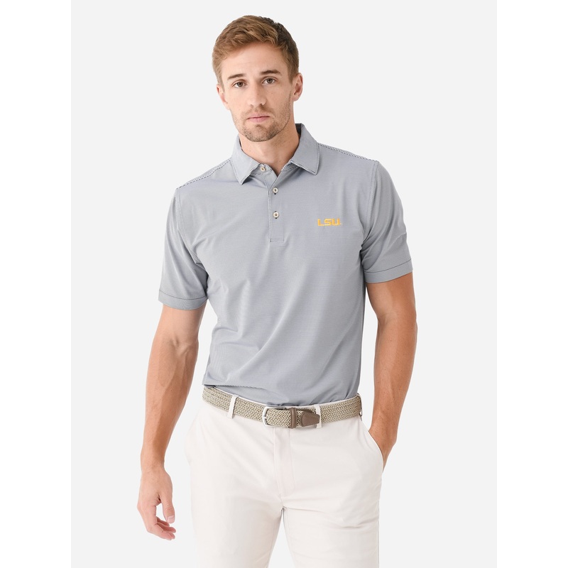 Peter Millar Collegiate Men’s Jubilee Stripe Performance Jersey Polo