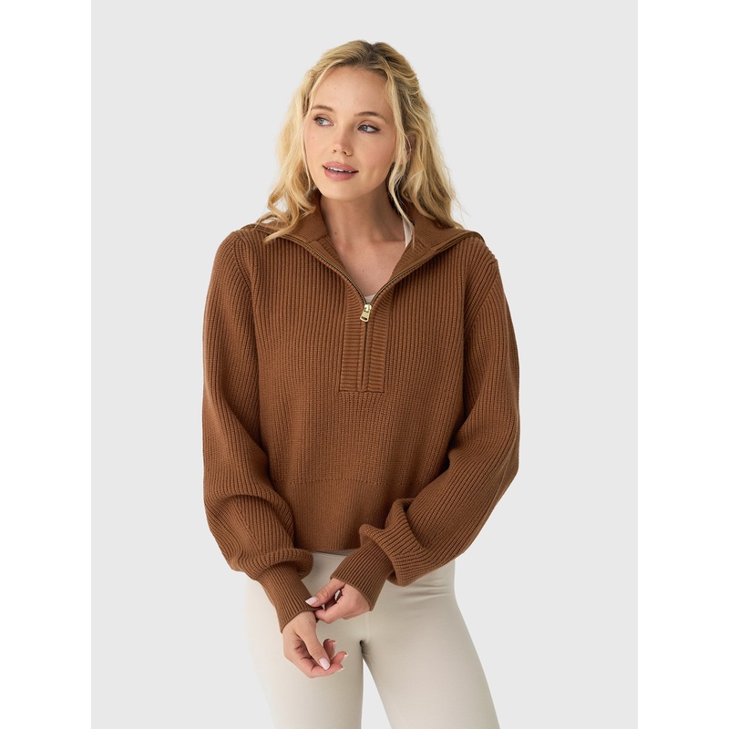 Varley Women’s Maura Half-Zip Rib Knit Sweater