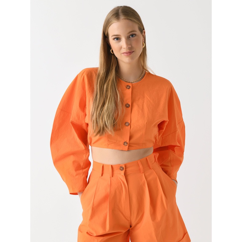AVN Women’s Kimono Shirt|38|40|ORANGE
