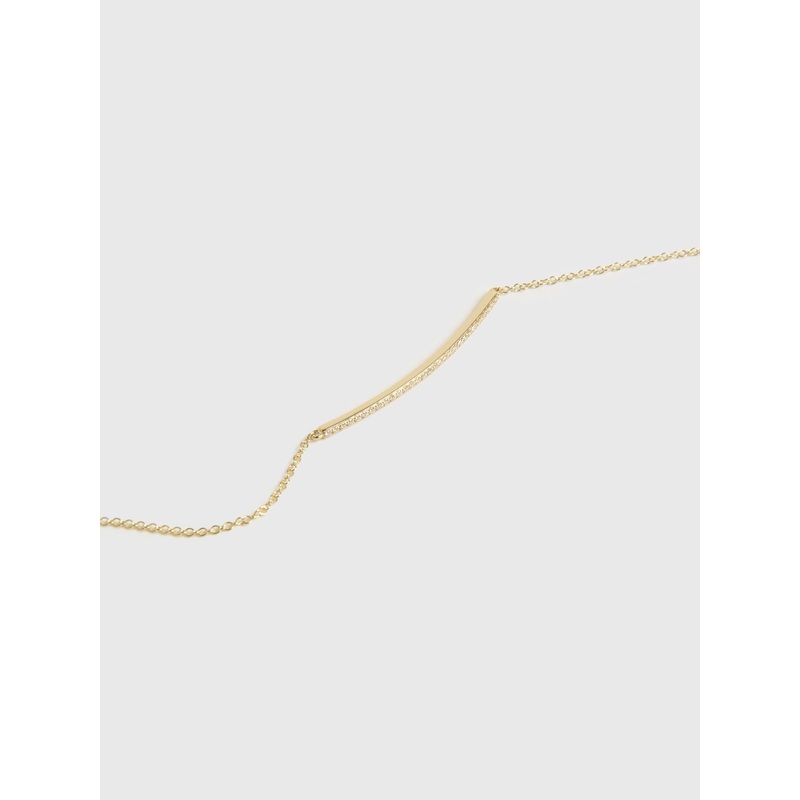 EF Collection Diamond Bar Chain Bracelet
