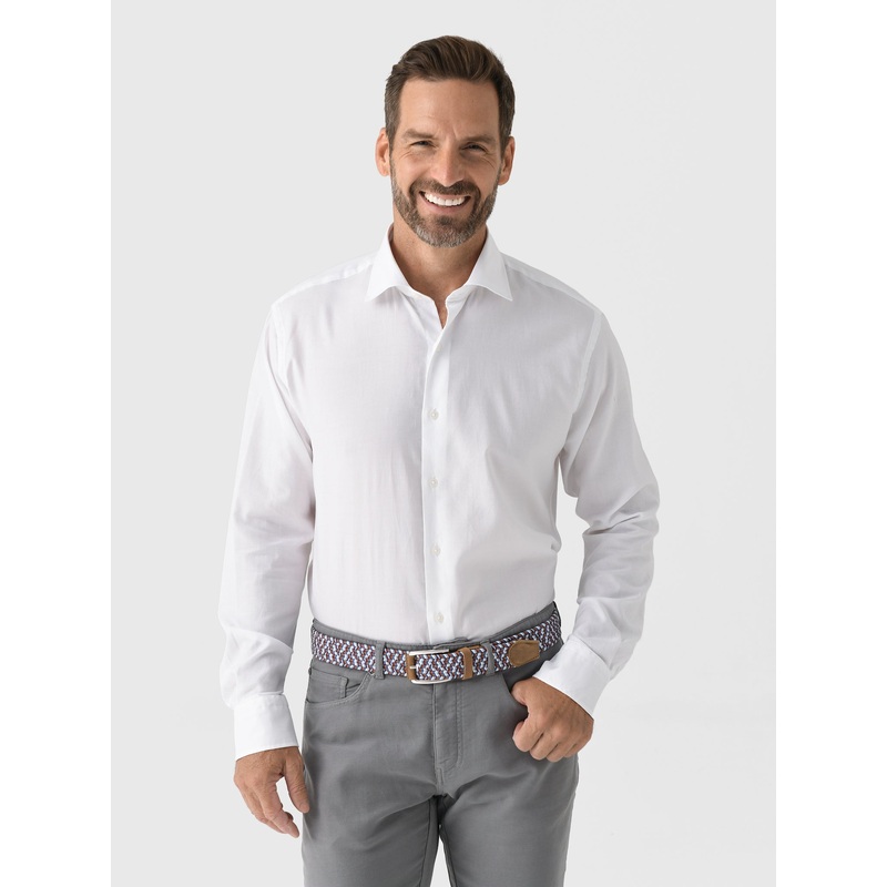 Peter Millar Crown Men’s Highlands Soft Twill Cotton Sport Shirt