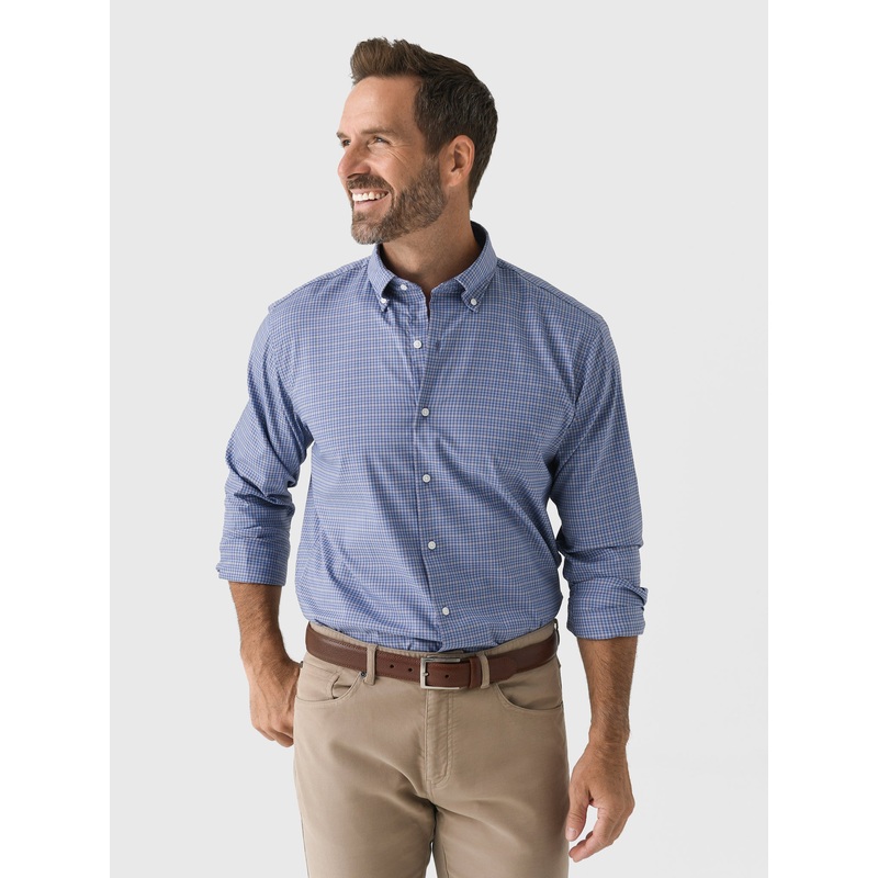 Peter Millar Crown Men’s Stowe Crown Lite Cotton-Stretch Sport Shirt