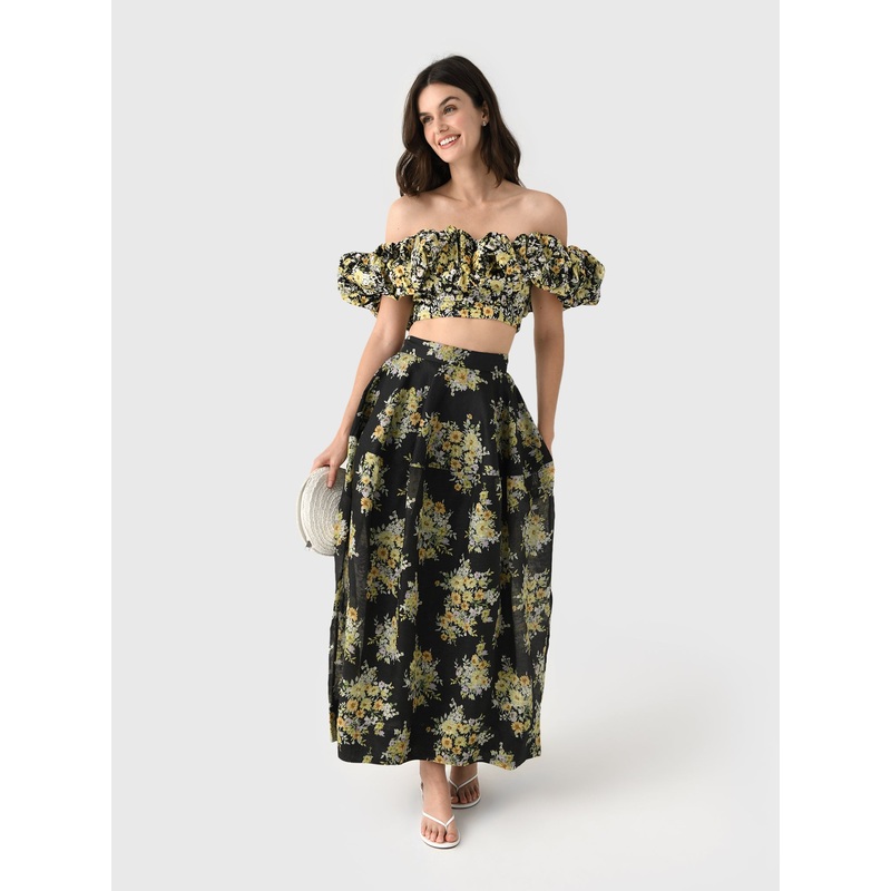 Alemais Women’s Nina Skirt|US0/AU4|US2/AU6|US4/AU8|US6/AU10|US8/AU12|US10/AU14|US12/AU16|BLACK
