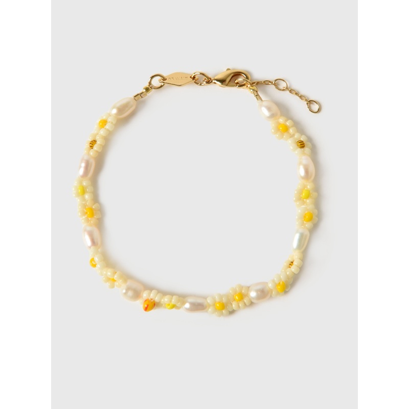 Anni Lu Daisy Flower Bracelet|O/S|GOLD