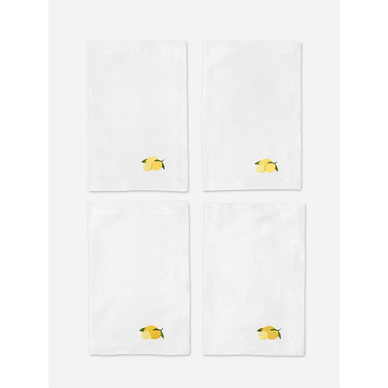 Barioles Casa Table Linen Set|O/S|LEMONS|SEAHORSE|TINY LEMONS