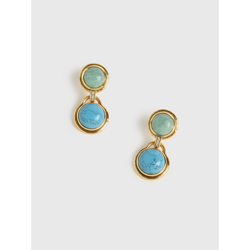 Valere Lindy Earrings|O/S|TURQUOISE/GOLD