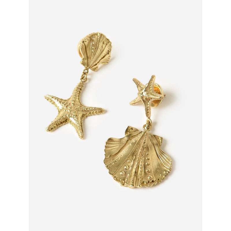 Alemais Curio Shell + Starfish Earrings