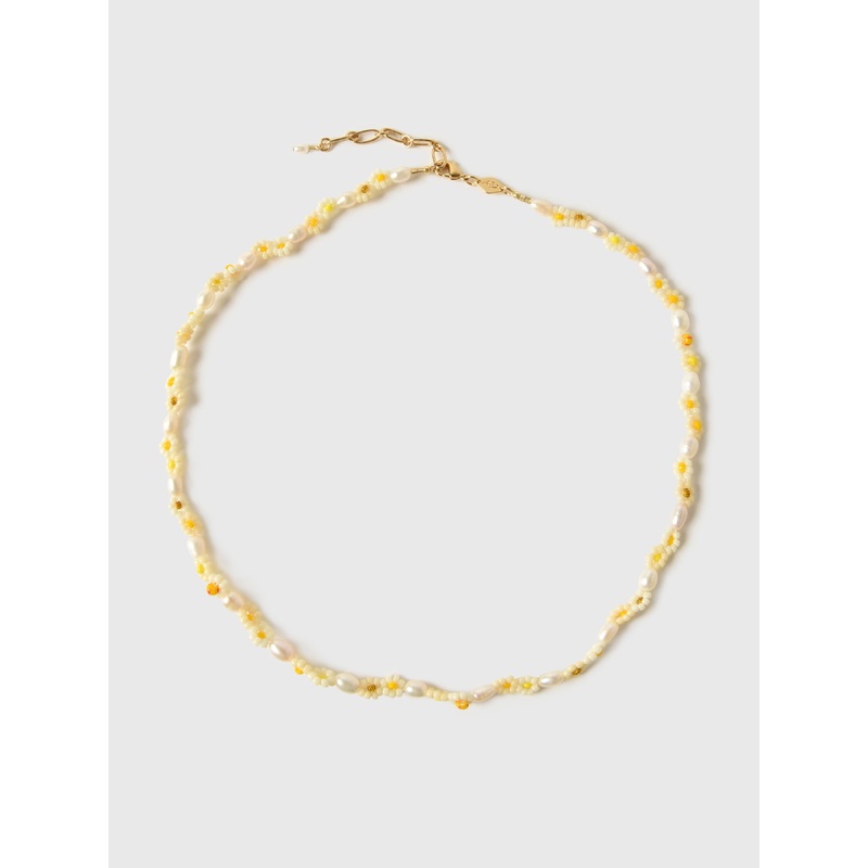Anni Lu Daisy Flower Necklace|O/S|GOLD