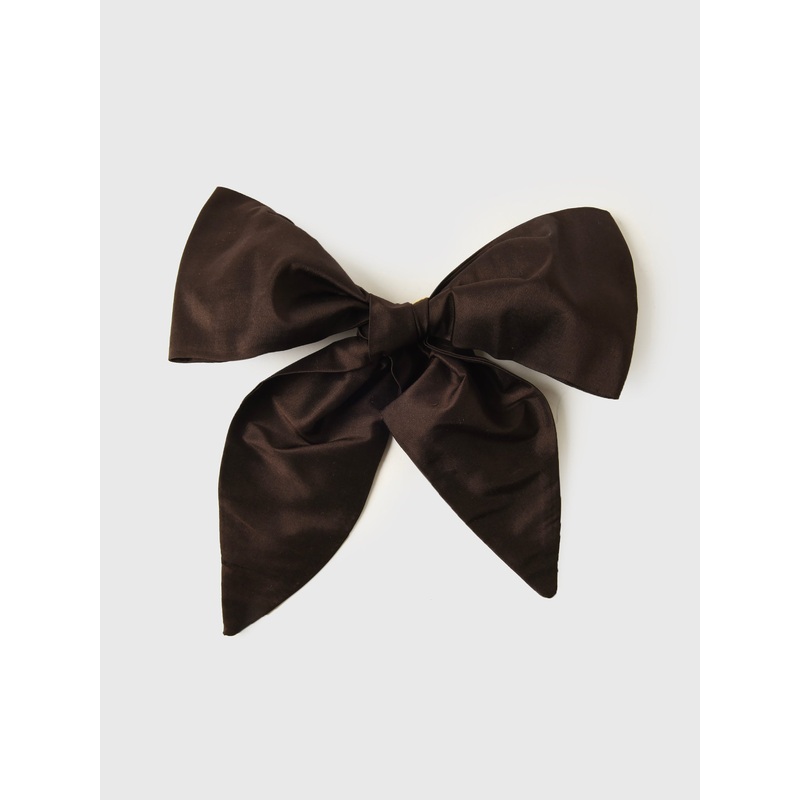 DONNI. The Taffeta Bow|O/S|ESPRESSO