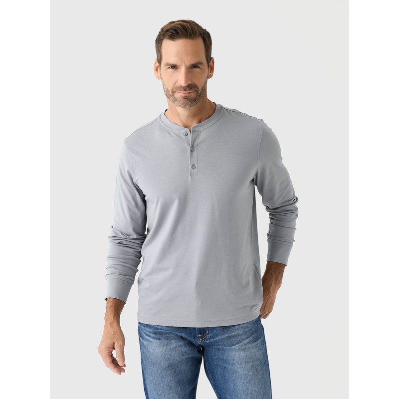 Orchard + Broome Men’s Rivington Long Sleeve Henley Tee