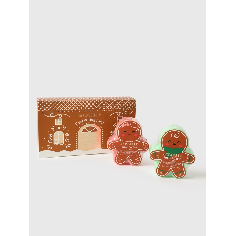 Spongelle Everything Nice Holiday Gingerbread Gift Set