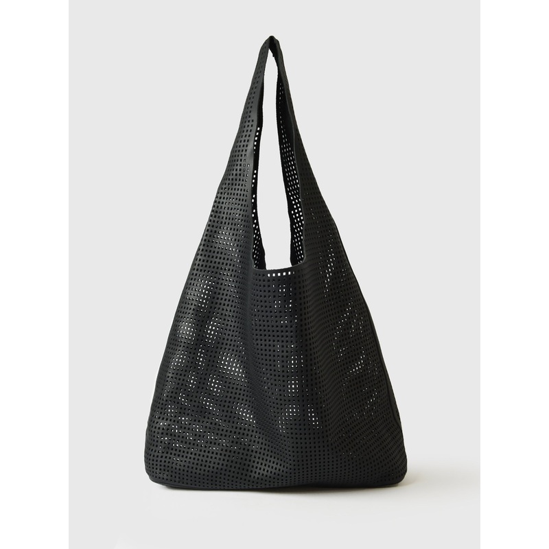 St. Agni Perforated Soft Tote|O/S|BLACK