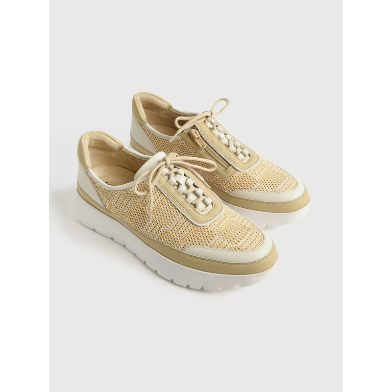 Vaneli Women’s Qubi Sneaker|6|6.5|7|7.5|8|8.5|9|9.5|10|BEIGE ITESS|BEIGE/WHITE
