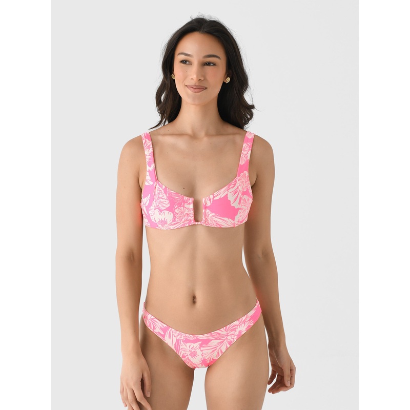 Maaji Women’s Pink Blossom Dixie U-Wire Bralette Bikini Top