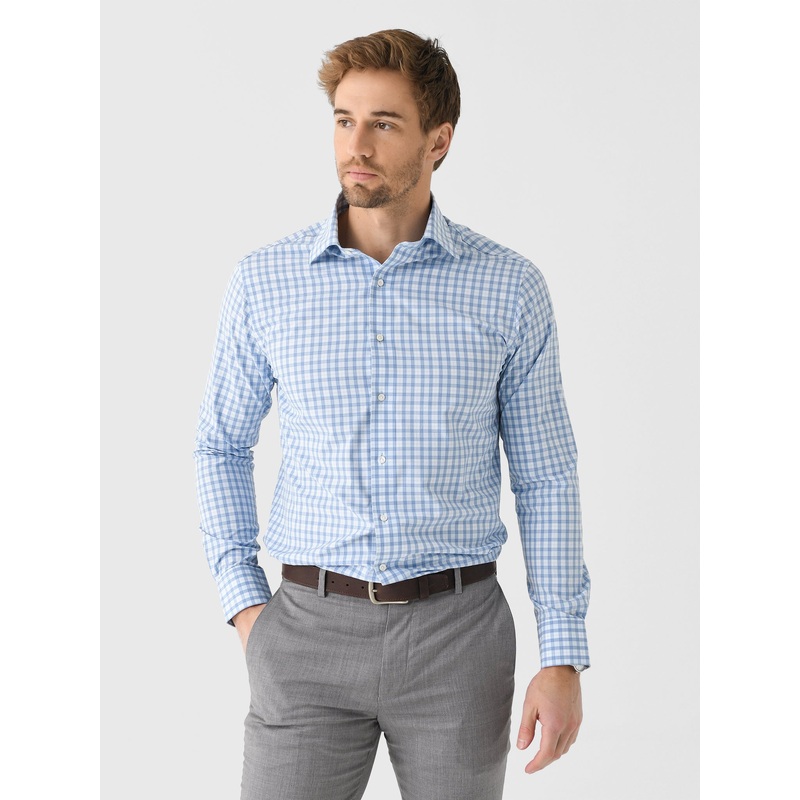 Peter Millar Crown Crafted Men’s Coltrane Performance Poplin Sport Shirt