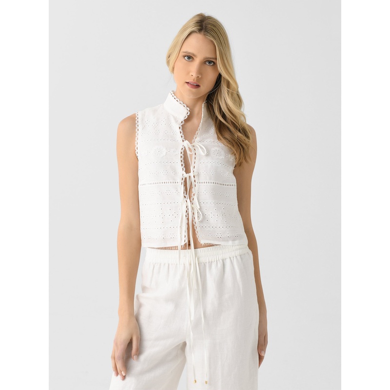 AJE Women’s Cloud Embroidered Top