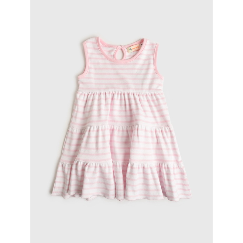 Luigi Girls’ Stripe Dress|12M|18M|2T|3T|4T|LIGHT BLUE STRIPE|PINK STRIPE
