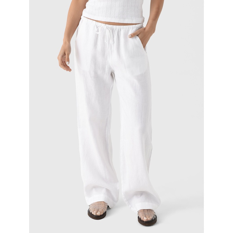 DONNI. Women’s The Linen Drawstring Pant