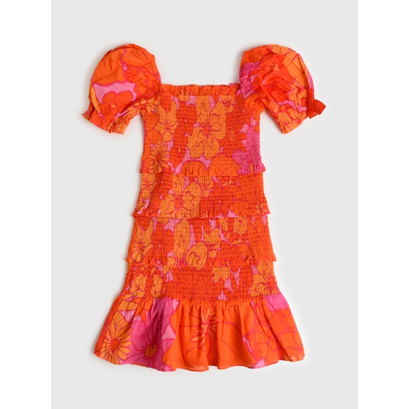 J. Marie Girls’ Lizzie Puff Sleeve Dress