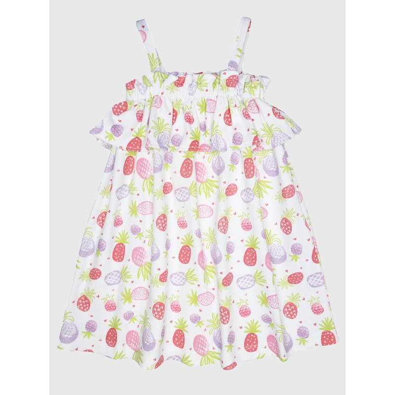 Luigi Girls’ Pineapple Print Dress