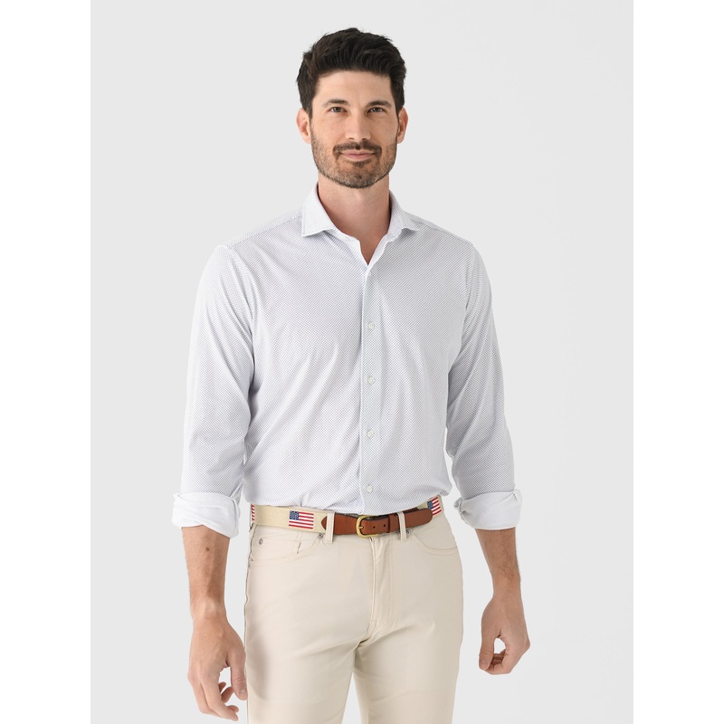 Peter Millar Crown Crafted Men’s Excursionist Flex Print Sport Shirt