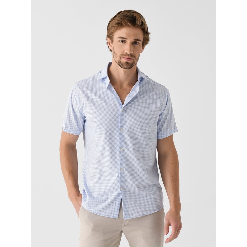 Peter Millar Crown Men’s Champers Performance Poplin Sport Shirt