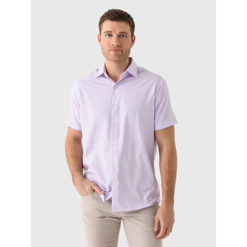Peter Millar Crown Men’s Hudson Performance Poplin Sport Shirt