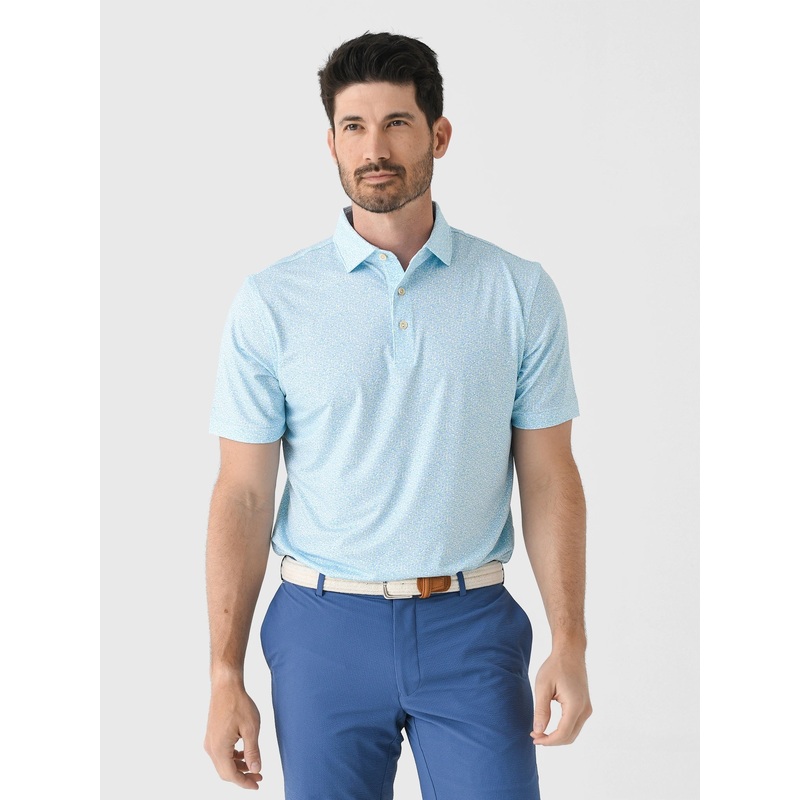 Peter Millar Crown Sport Men’s Mezcal Performance Jersey Polo