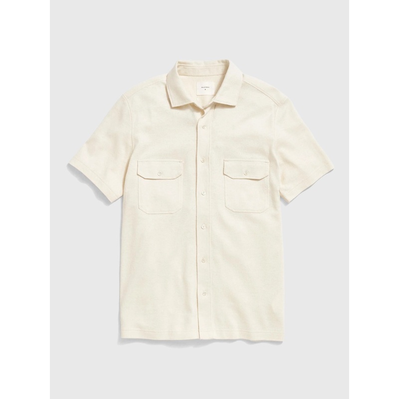 Billy Reid Men’s Short Sleeve Hemp Cotton Knit Shirt