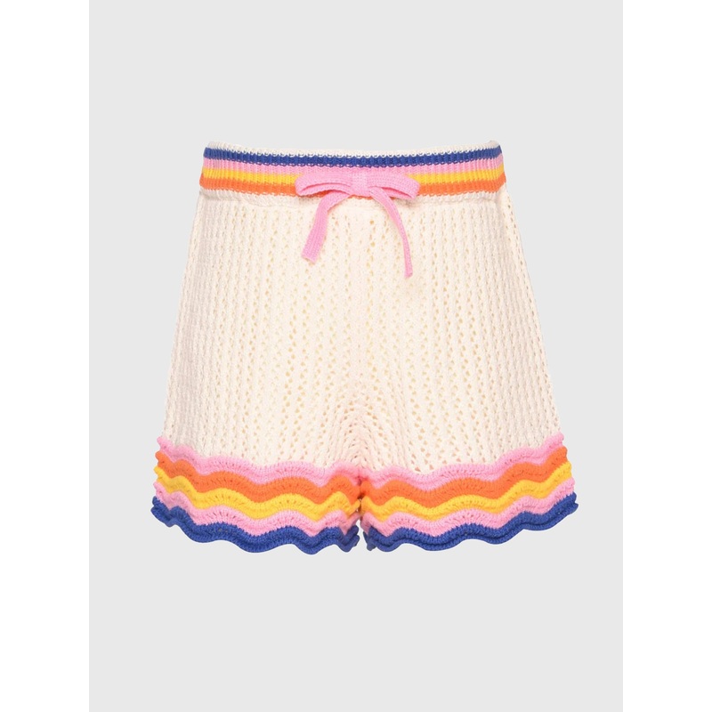 Hannah Banana Girls’ Scallop Hem Crochet Short