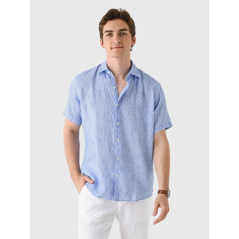 Peter Millar Crown Men’s Champlain Linen Sport Shirt