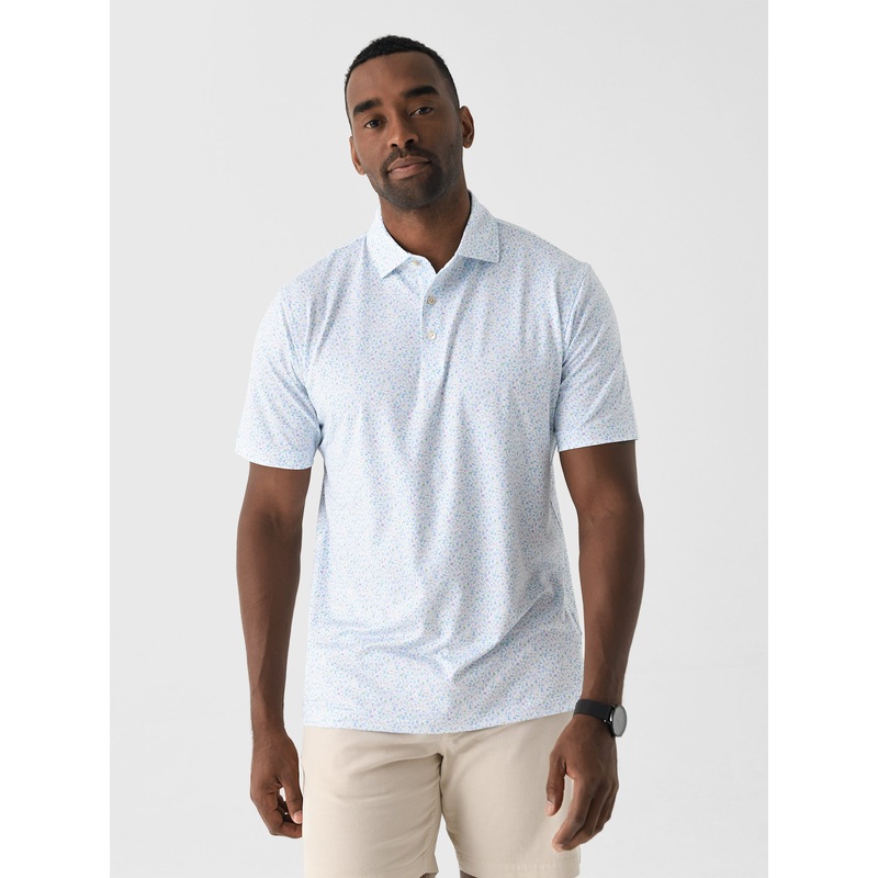 Peter Millar Crown Sport Men’s Island Jammin’ Performance Jersey Polo