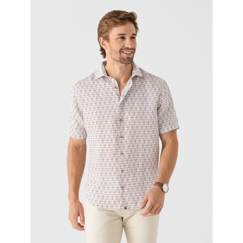 Johnnie-O Men’s 5 O’Clock Somewhere Hangin’ Out Button-Down Shirt