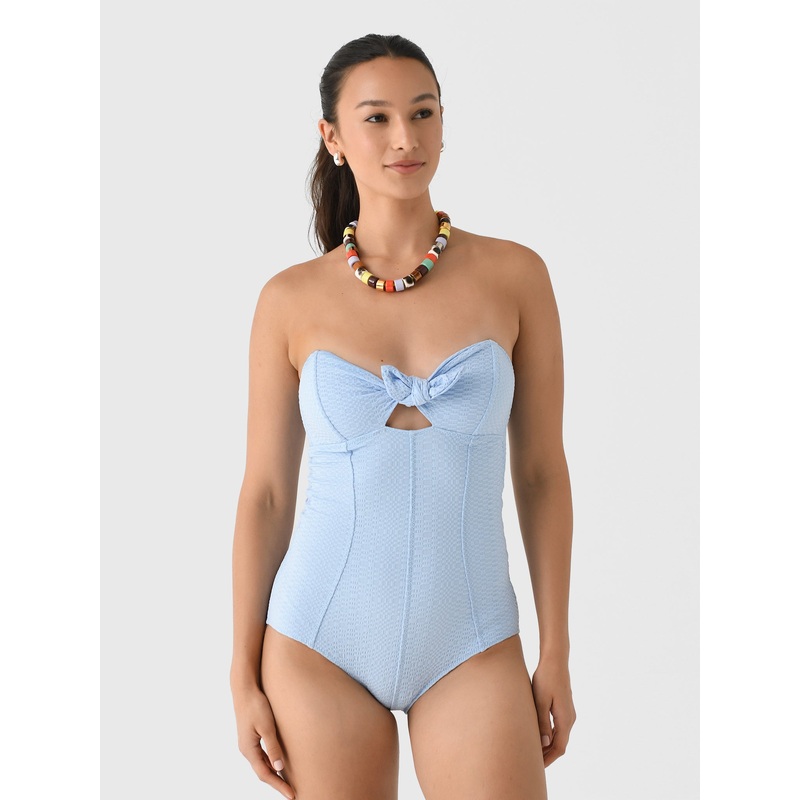 Lisa Marie Fernandez Women’s Poppy Bandeau Maillot One-Piece Swimsuit