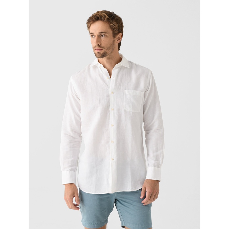 Peter Millar Crown Men’s Canal Linen Cotton Shirt