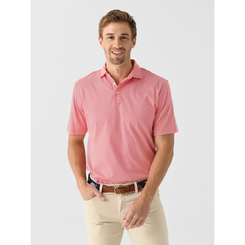 Peter Millar Crown Men’s Carpenter Stripe Crown Comfort Polo