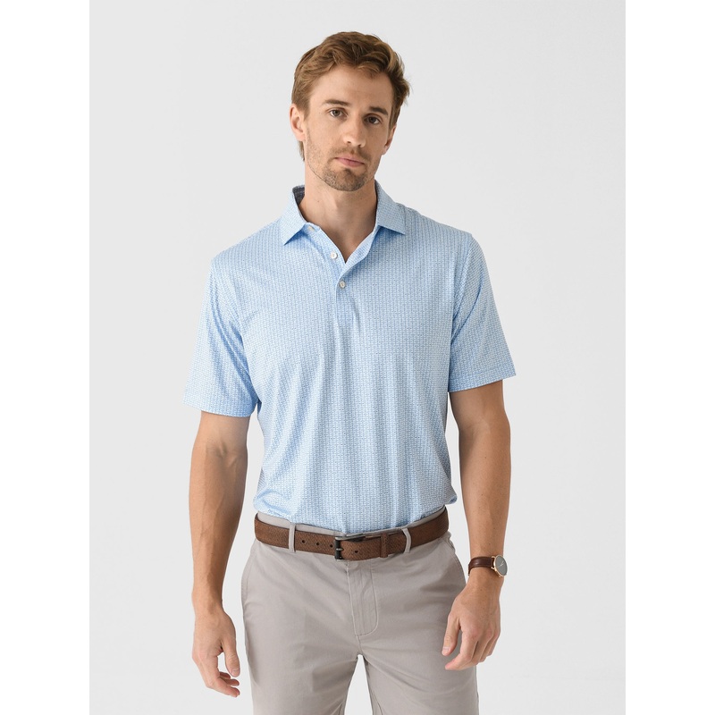 Peter Millar Crown Sport Men’s First In Flight Performance Jersey Polo