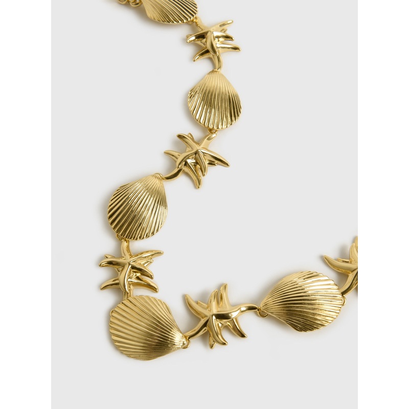 Poolside Shell + Starfish Necklace