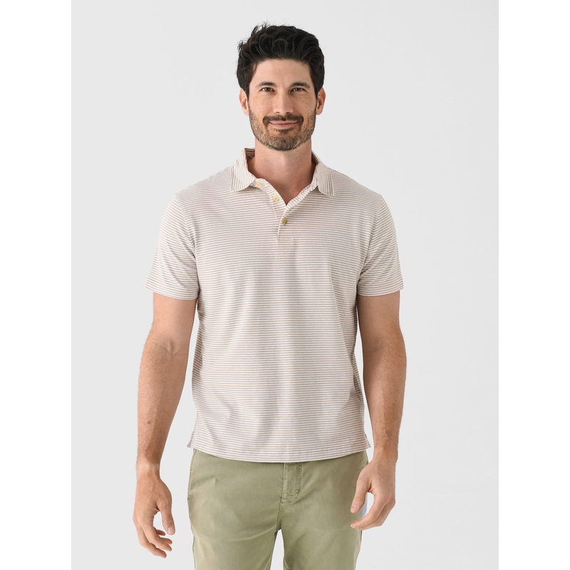 Southern Tide Men’s Linen Cotton Sandwave Polo