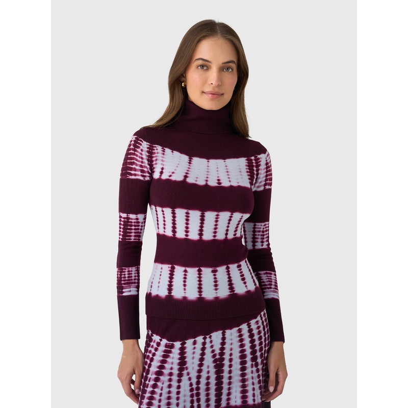 Cara Cara Women’s Reese Top|XS|S|M|L|WINE/SKY TIE DYE