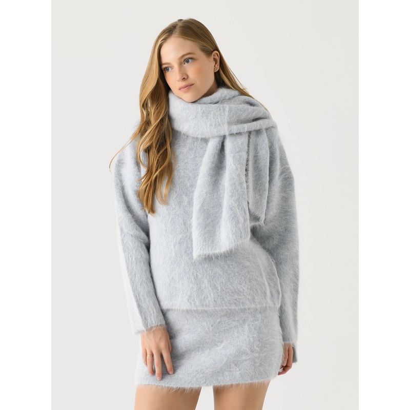 CLEA Women’s Sutton Knit Sweater + Scarf Set
