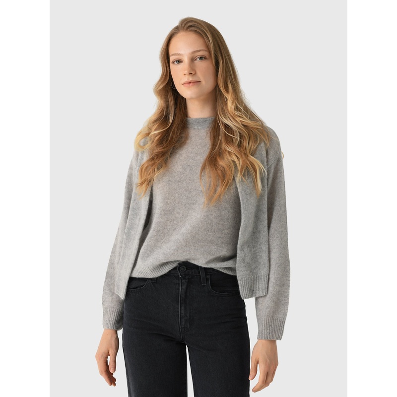 Naadam Cashmere Women’s Cloud Cashmere Layered Crewneck Sweater