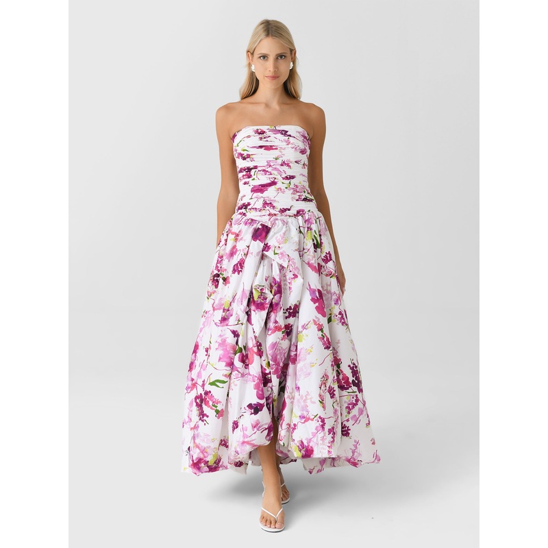 AJE Women’s Behold Maxi Dress|US0/AU4|US2/AU6|US4/AU8|US6/AU10|US8/AU12|US10/AU14|US12/AU16|BOLDLY BLOOMING COBALT|FRESH FLORA