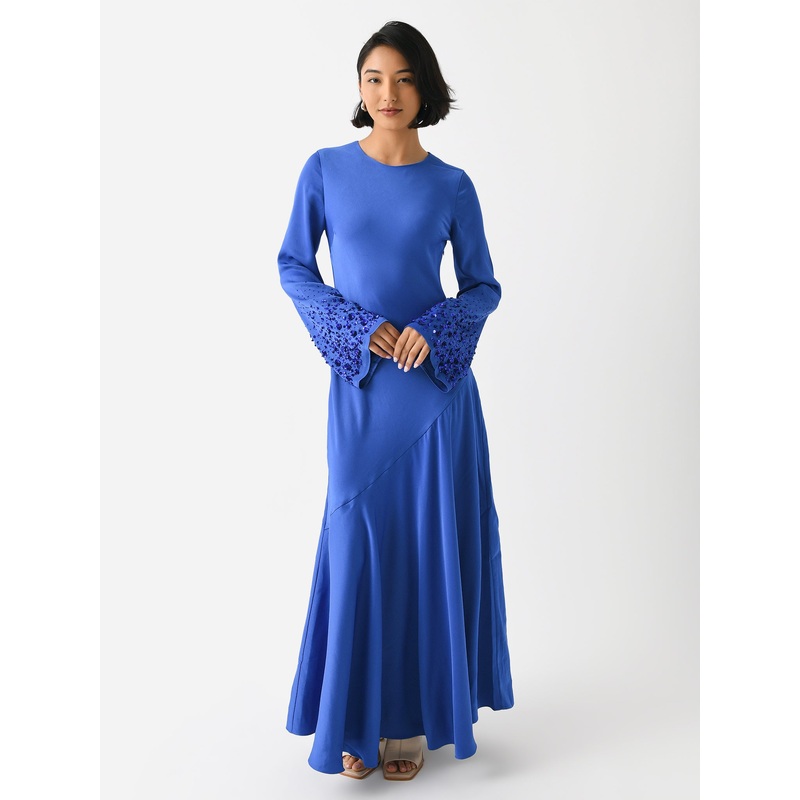 AJE Women’s Weylyn Sequin Cuff Maxi Dress