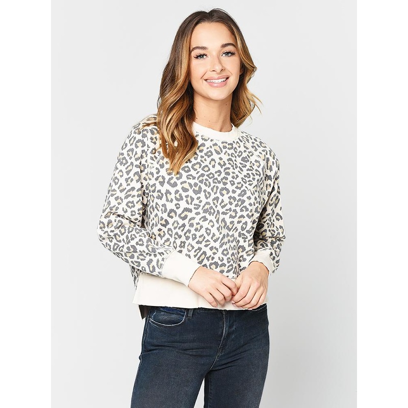 Frame Womens Animal Print Sweatshirt