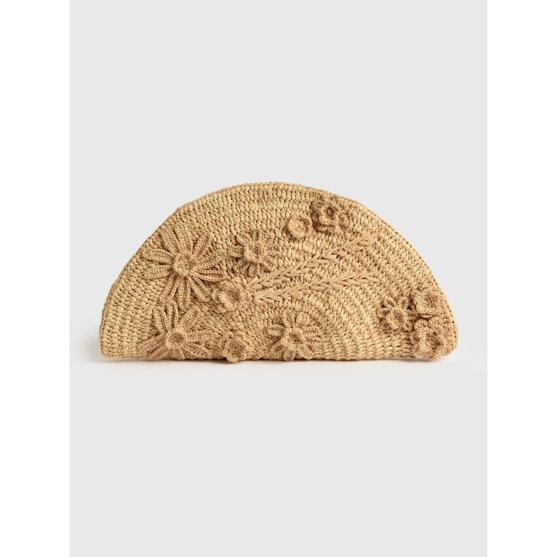 Vanessa Bruno Raffia Clutch|O/S|NAUTREL