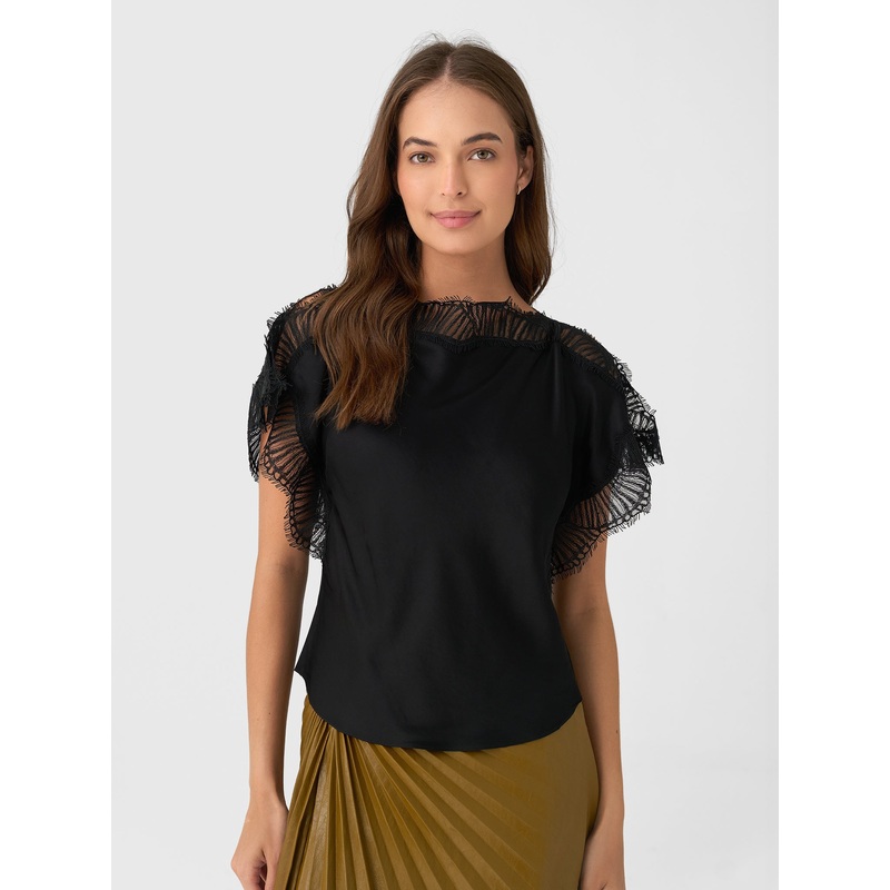 ALC Women’s Luna Fluid Viscose Lace Top