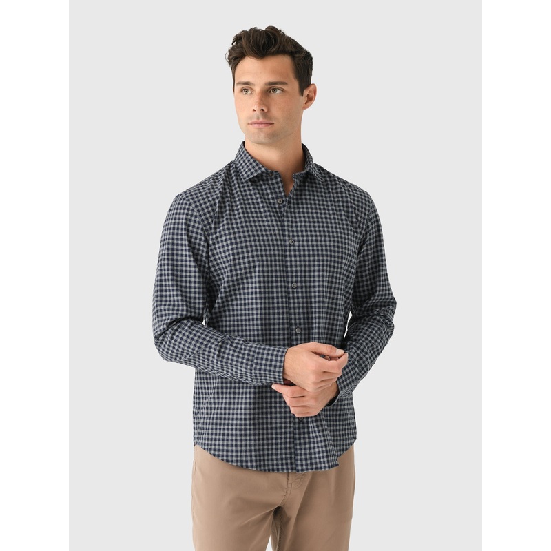 Billy Reid Men’s Plaid Check Hutcheson Sport Shirt