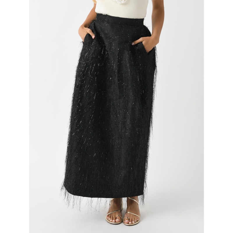 Eenk Women’s Yov Metallic Long Skirt