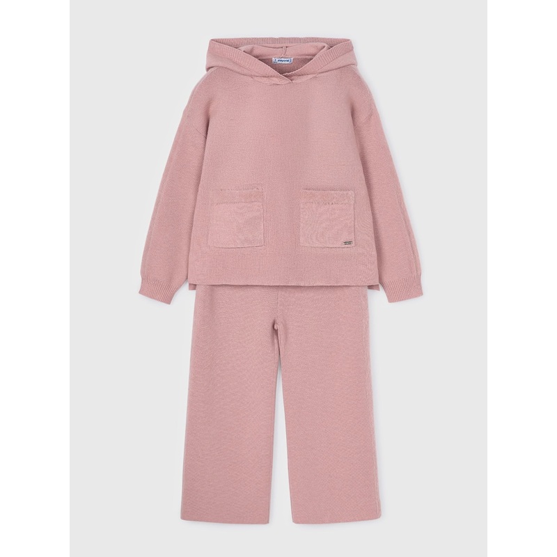 Mayoral Girls’ Hoodie + Pant Knit Set